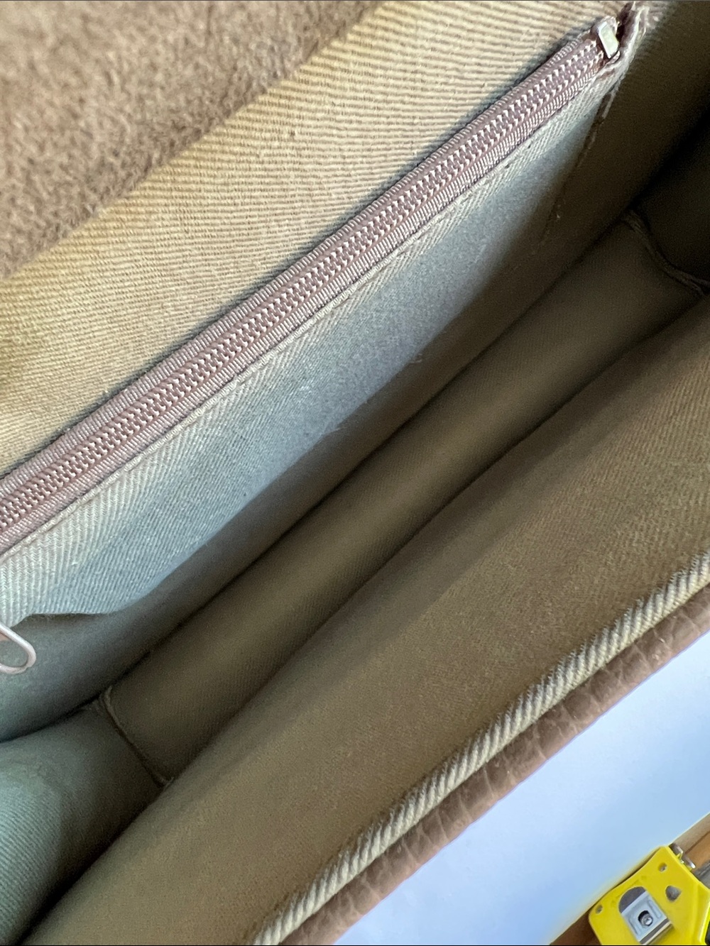 Dooney & Bourke Taupe and Brown Leather Top-Handle Satchel - Picture 4 of 11